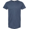Custom Unisex Fine Jersey T-Shirt Heather Denim