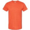 Custom Unisex Fine Jersey T-Shirt Heather Orange