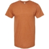 Custom Unisex Fine Jersey T-Shirt Heather Rust