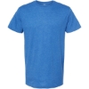 Custom Unisex Fine Jersey T-Shirt Heather Turquoise