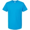 Custom Unisex Fine Jersey T-Shirt Turquoise