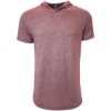 Custom Unisex Mock Twist Hoodie T-Shirt Tech Maroon