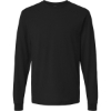 Custom Unisex Fine Jersey Long Sleeve T-Shirt Black