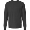 Custom Unisex Fine Jersey Long Sleeve T-Shirt Charcoal