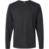Custom Unisex Fine Jersey Long Sleeve T-Shirt Heather Graphite