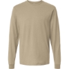 Custom Unisex Fine Jersey Long Sleeve T-Shirt Sand