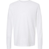 Custom Unisex Fine Jersey Long Sleeve T-Shirt White