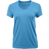 Custom Womens Vera V-Neck T-Shirt Bimini Blue