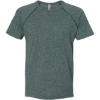 Custom Mens Mock Twist Raglan T-Shirt Forest Green