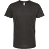Custom Mens Poly-Rich V-Neck T-Shirt Heather Graphite