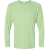 Custom Unisex Long Islander Performance Long Sleeve T-Shirt Limeade