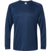 Custom Unisex Long Islander Performance Long Sleeve T-Shirt Navy