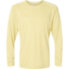 Custom Unisex Long Islander Performance Long Sleeve T-Shirt Pale Yellow