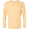 Custom Unisex Long Islander Performance Long Sleeve T-Shirt Peach