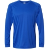 Custom Unisex Long Islander Performance Long Sleeve T-Shirt Royal