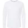 Custom Unisex Long Islander Performance Long Sleeve T-Shirt White