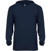 Custom Youth B-Core Long Sleeve Hooded T-Shirt Navy