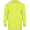 Custom Youth B-Core Long Sleeve Hooded T-Shirt Safety Yellow