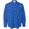 Custom Mens PFG Bahama™ II Shirt Vivid Blue