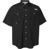 Custom Mens PFG Bahama™ II Short Sleeve Shirt Black
