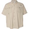Custom Mens PFG Bahama™ II Short Sleeve Shirt Fossil