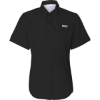 Custom Womens PFG Tamiami™ II Short Sleeve Shirt Black