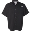 Custom Mens PFG Tamiami™ II Short Sleeve Shirt Black
