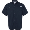 Custom Mens PFG Tamiami™ II Short Sleeve Shirt Collegiate Navy
