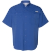 Custom Mens PFG Tamiami™ II Short Sleeve Shirt Vivid Blue