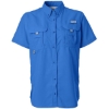 Custom Womens PFG Bahama™ Short Sleeve Shirt Vivid Blue