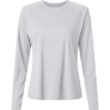 Custom Womens PFG Tidal Tee™ II Long Sleeve Cool Grey/ Vivid Blue