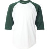 Custom Youth B-Core Three-Quarter Sleeve Baseball T-Shirt White/ Forest