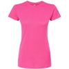 Custom Womens Fine Jersey Slim Fit T-Shirt Fuchsia
