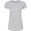 Custom Womens Fine Jersey Slim Fit T-Shirt Heather Grey