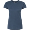 Custom Womens Fine Jersey Slim Fit T-Shirt Indigo