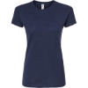 Custom Womens Fine Jersey Slim Fit T-Shirt Navy