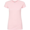Custom Womens Fine Jersey Slim Fit T-Shirt Pink