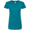 Custom Womens Fine Jersey Slim Fit T-Shirt Teal