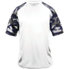 Custom Youth Camo Sport T-Shirt White/ Navy Camo