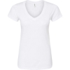 Custom Womens Fine Jersey V-Neck T-Shirt White