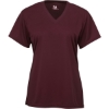 Custom Youth B-Core V-Neck T-Shirt Maroon