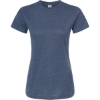 Custom Womens Fine Jersey Classic Fit T-Shirt Heather Denim