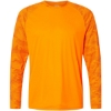 Custom Unisex Cayman Performance Camo Colorblocked Long Sleeve T-Shirt Neon Orange