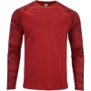 Custom Unisex Cayman Performance Camo Colorblocked Long Sleeve T-Shirt Red