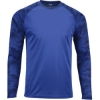 Custom Unisex Cayman Performance Camo Colorblocked Long Sleeve T-Shirt Royal