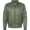 Custom Mens HeatLast™ Quilted Packable Bomber Olive Grey