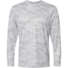 Custom Unisex Pompano Performance Camo Long Sleeve T-Shirt Aluminum