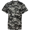 Custom Youth Digital Camo T-Shirt Black Digital