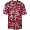 Custom Youth Digital Camo T-Shirt Cardinal Digital