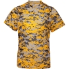 Custom Youth Digital Camo T-Shirt Gold Digital
